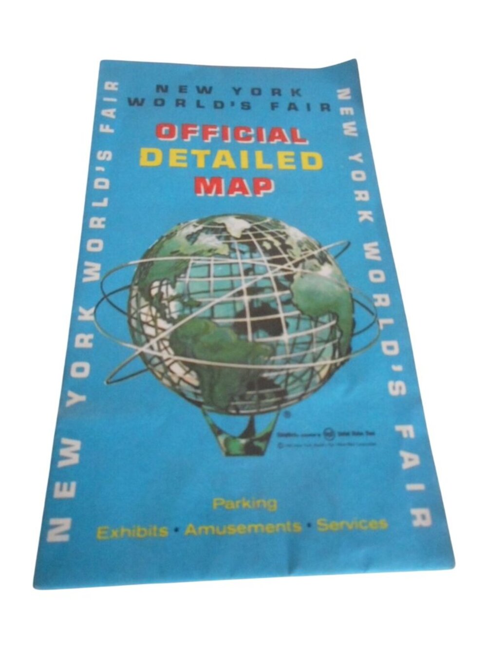 EUC Vintage1965 New York World's Fair Official Detailed Map ESSO Service
